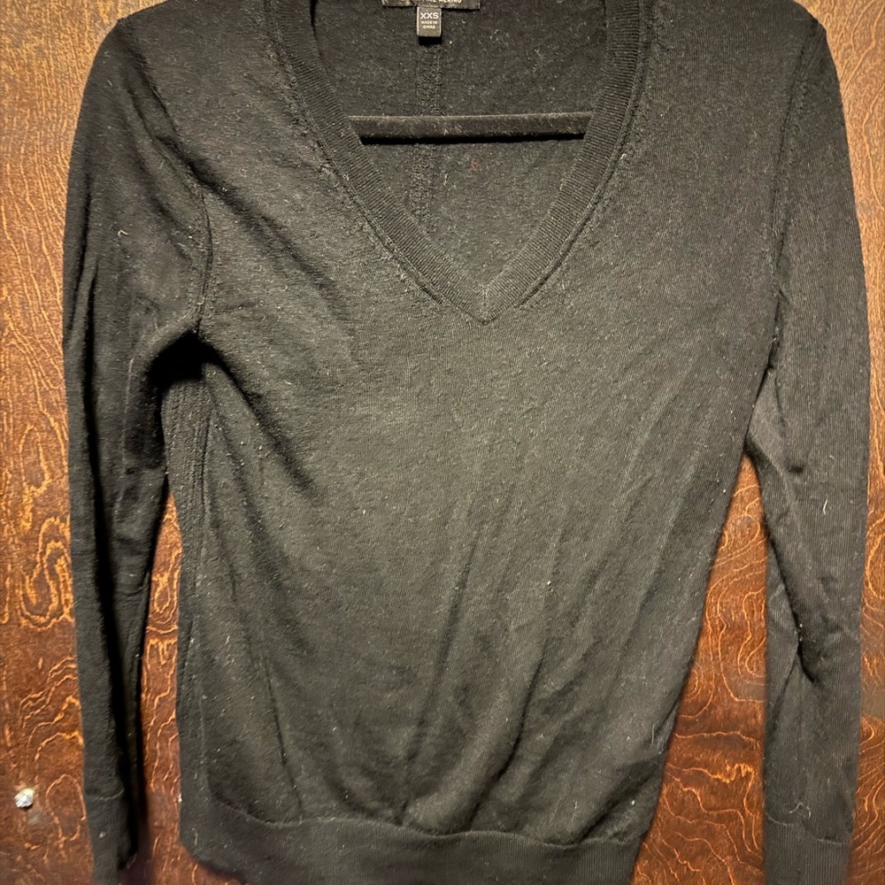 Banana Republic Classic Black V-Neck Sweater